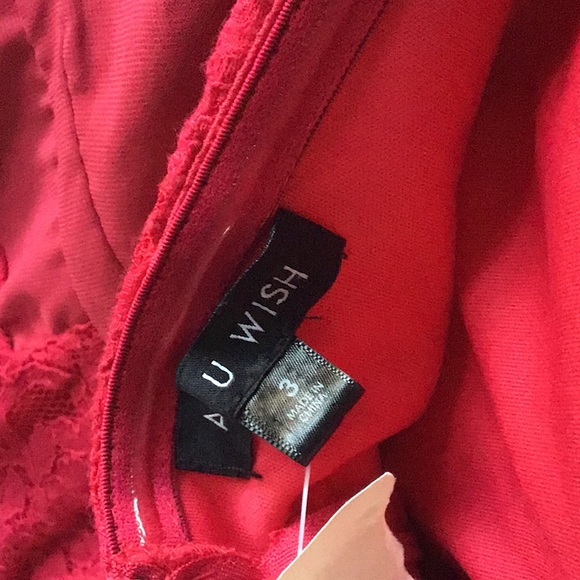 NWT! Fuchsia strapless mini dress size 3 - Picture 3 of 3